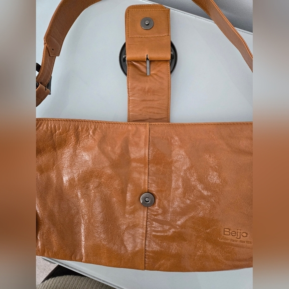 Beijo  Burnt Orange Shoulder Bag with Buckle - Picture 7 of 14